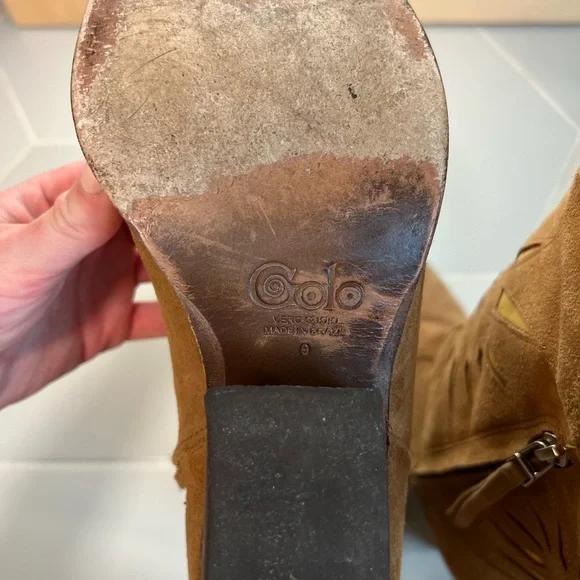 GOLO WOMEN'S CONTRASTING INLAID SUN WESTERN BOOTS - ROUND TOE - Picture 6 of 9